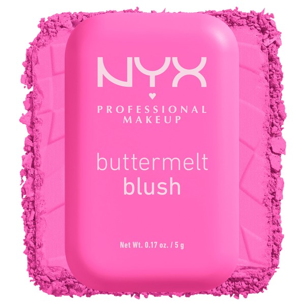 NYX PROFESSIONAL MAKEUP Buttermelt Powder Blush, Fade and Transfer-Resistant Blush,