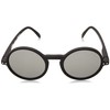IZIPIZI Unisex Shape #G Sunglasses, Black Soft Grey Lenses
