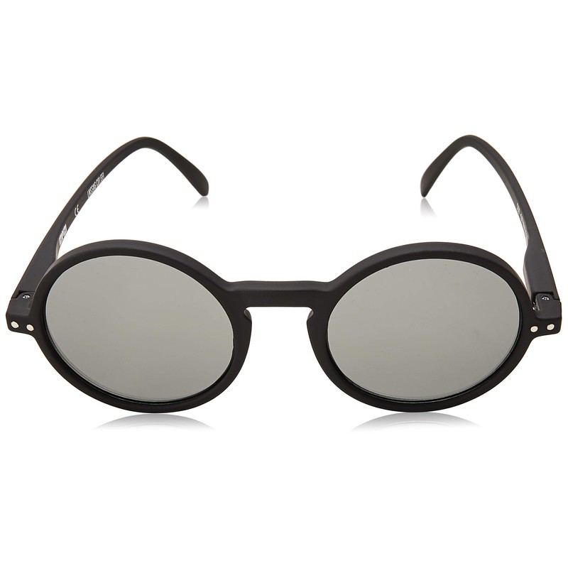 IZIPIZI Unisex Shape #G Sunglasses, Black Soft Grey Lenses