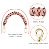 Senral Handbag Short Strap Replacement Top Braided Genuine Leather Handle