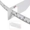 sourcing map 2Pcs Head Circumference Tape 24"(60cm) Plastic Measuring Rule