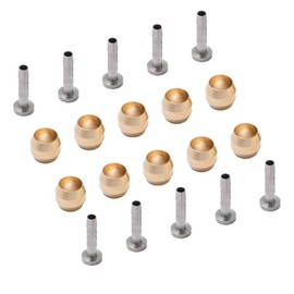 Dymoece Bicycle Brake Olive and Brass Connecting Insert Kit for Shimano BH59 BH90 Avid Sram Bike Hydraulic Disc Brake Hose