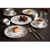 Narumi 52443-1410 Milano Plate, Black, 7.5 inches (19 cm), Made