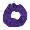 36 Pcs Solid Hair Scrunchies - Purple