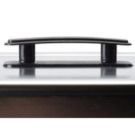 TrueCraftware- 8 Qt. Full Size Stainless Steel Dome/Chafer Cover with Black Plastic Handle- Chafers and Buffet Warmer Cover for Catering Event Party Holiday Buffet Weddings Catering