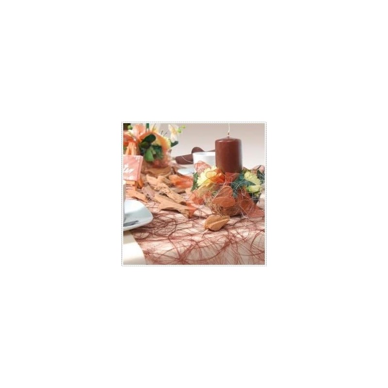 Sizoweb Table Runner, Table Runner, Salmon, 30 cm Width, 25