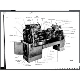 LeBlond Lathe Dual Drive No. 4 Owner and parts Manual 43 pages year 1956