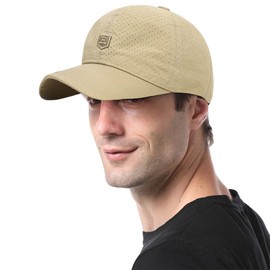 Baseball caps for Mens and Womens with Adjustable Buckle Sports Cap for Men's Accessories Unisex Cotton Plain Hat Breathable Summer Sun Visor Hat Trucker Outdoor Sport Beige