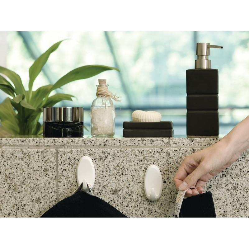 Tesa 58013-00052-01 Oval Hooks: 2 Hooks And 4 Strips, Size