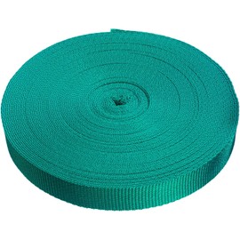 Direct Manufacturing 25mm x 50m Webbing Roll Polypropylene for DIY, Straps, Harnesses, Lashing and more | 970lb / 440kg breaking strain | Made in UK (Green)