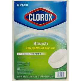 Clorox 6ct Ultra Clean Toilet Tablets with Bleach + Free Shipping