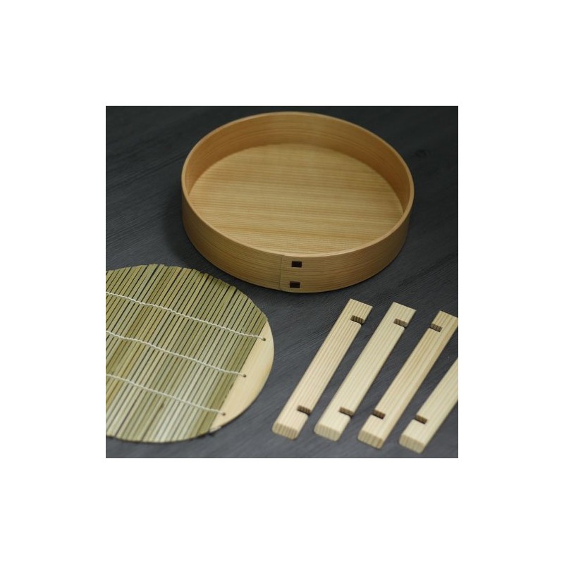 Buckwheat Plate, Single Item, Akita Cedar, Odate Kogeisha