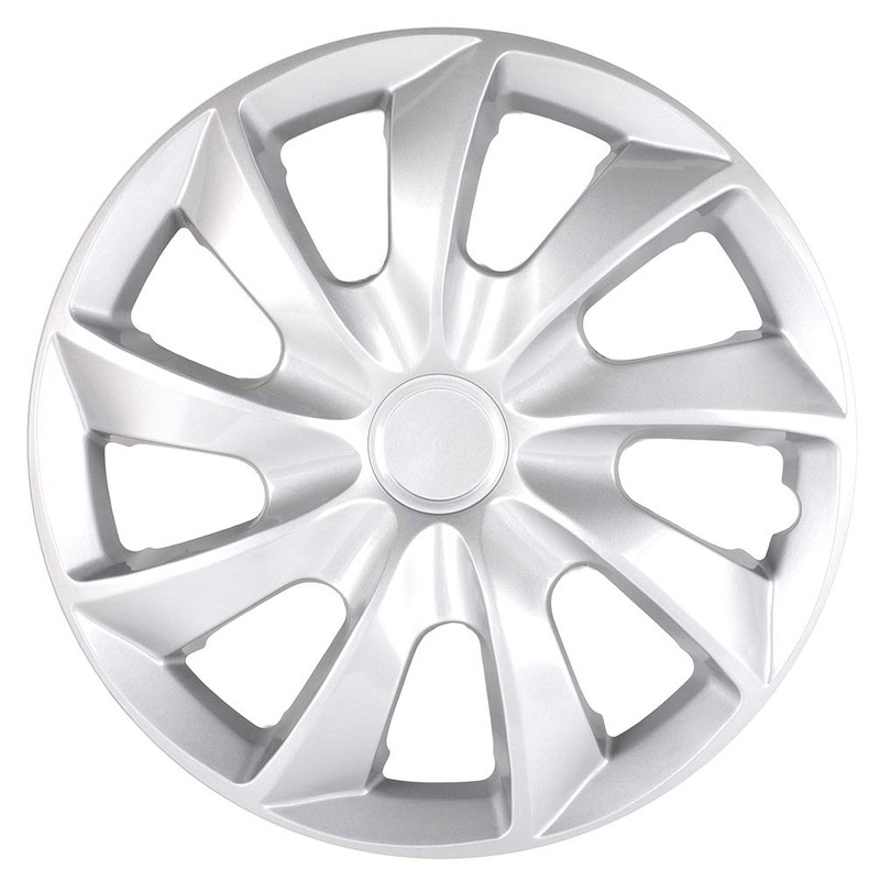 ECCPP 4PC Set 15 inch Silver Hubcap Wheel Cover OEM