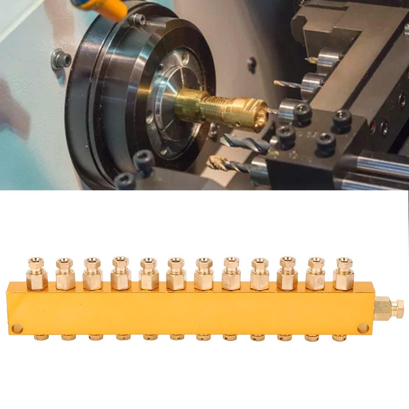 Oil Distributor Adjustable Brass Lube Piston Separator Divider Valve Lubrication