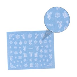 WOONEKY Water Transfer Snowflake Nail Stickers Set 60pcs DIY Manicure Nail Art Decor for Women Environmental Material