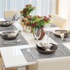 ANEWAY Faux Leather Placemats Set of 4 Washable PU Table