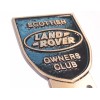 Falon BRONZE SOLID DIE-CAST "LAND ROVER OWNERS CLUB SCOTTISH" BADGE