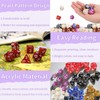 Liekadijiae 48-Piece Polyhedral Dice Set, Multi-Sided Acrylic Throws, DND Dice,