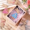 12pcs Easter Wooden Rabbit Ornaments Family DIY Mr.Bunny Cutout Tree