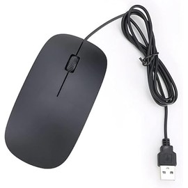 Ultra-Slim USB optical wired mouse for Laptop Computer Desktop, universal Mice Wire for Gaming Home Business Office Scroll Wheel Roller, Ergonomic Smooth Tracking, Hand Comfortable