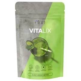 Elan Nutrition Vitalix - Jugo Verde Detox con Superalimentos (Moringa, Piña, Prebióticos y Antioxidantes)  Para 33 Días  100 Natural, Vegano, Sin...  