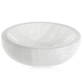 Selenite Bowl Trinket Purification Power Stone Virgin Mary Stone Stone Healing Stress Relief Crystal Silky Crystal Gemstone Gemstone