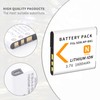 NP-BN1 Battery 2-Pack with Charger Compatible for Sony Cyber-Shot DSC-QX10
