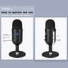 PC Mic, Rotatable Noise Canceling USB Condenser Microphone Headphone Output