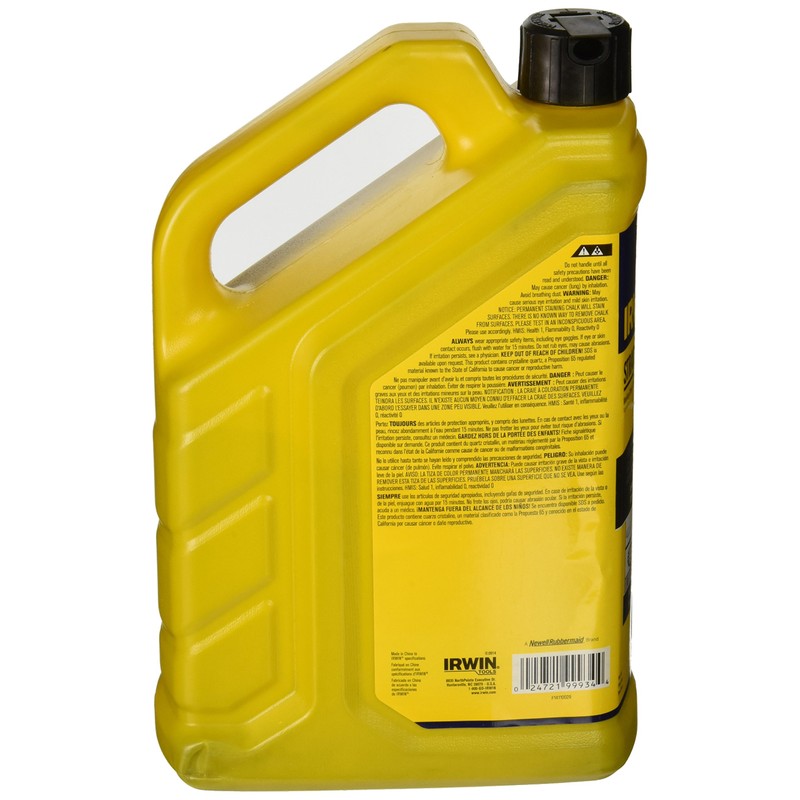 IRWIN STRAIT-LINE Marking Chalk, Permanent Staining, Midnight Black, 4 lbs
