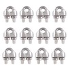 LAUQEE 6-Pcs Turnbuckle Tension Wire Rope with Eye&Hook (M6), 12-Pcs