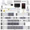 18pcs Underglow LED Strip Light Kit with APP Control, Dual