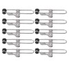 10PCS Lever Action Grid Clamps, Universal Lever Lock Rubber Head