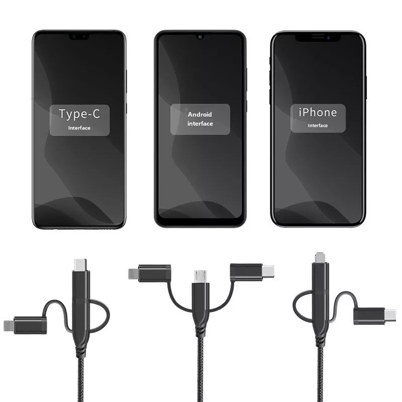 Universal 5 in 1 Fast USB Charging Cable Universal Multi