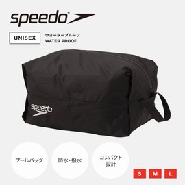 Speedo SD98B68 Pool Bag, Waterproof, Large, Unisex, Black/Red