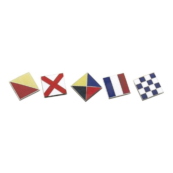 Skippers Bake Enamel International Code Flag Letters (A to Z) (Letter V Code Flag Letter)