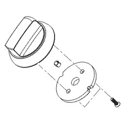 Lg AEZ74073406 Knob Assembly Genuine Original Equipment Manufacturer (OEM) Part