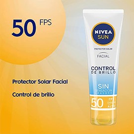 Nivea Sun 2 Pack Protector Solar Facial Control De Brillo (50 ml), con Efecto Matificante de Larga Duración, Bloqueador solar FPS 50+, no Grasoso para