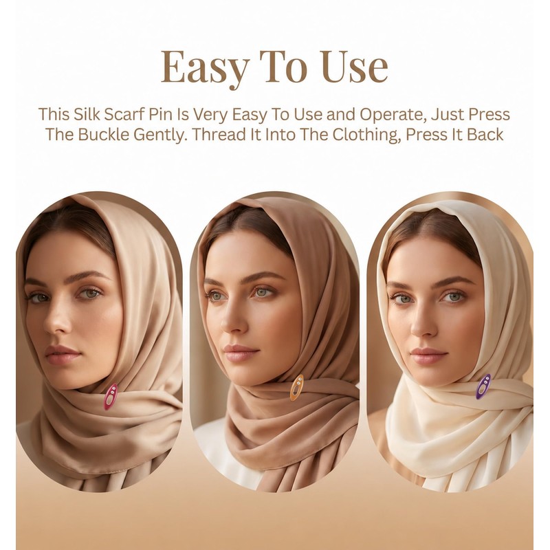 24 Pcs Hijab Pins for Scarf, Hijab Pin