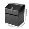 Flexzion Suggestion Box with Lock Wall Mounted Multi-Purpose Donation Ballot
