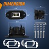 Nilight 2PCS 20W Flush Mount LED Pods Flood Beam LED
