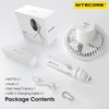 Nitecore NEF10 Multifunctional Portable Electric Fan with LED Ring Light,