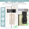 3 Lockable Security Locks, 4.76 Inch Zinc Alloy Door Bolt
