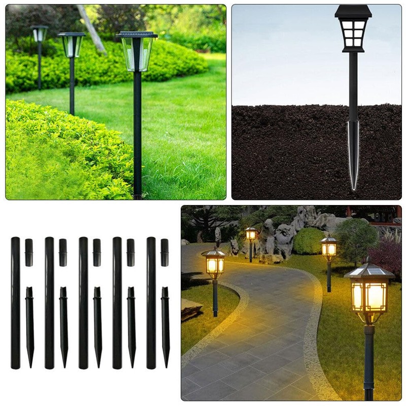 Yardwe Light Replacement Stakes, Flame Lamp Extension, 1 Set Landscaping