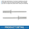 A ABSOPRO Countersunk Head Closed Sealing Rivets 4.8mm Grip Diameter