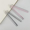 4Pack Folding Ruler Transparent 30cm 300mm Folding Ruler Clear (Multicolor-4Pcs)