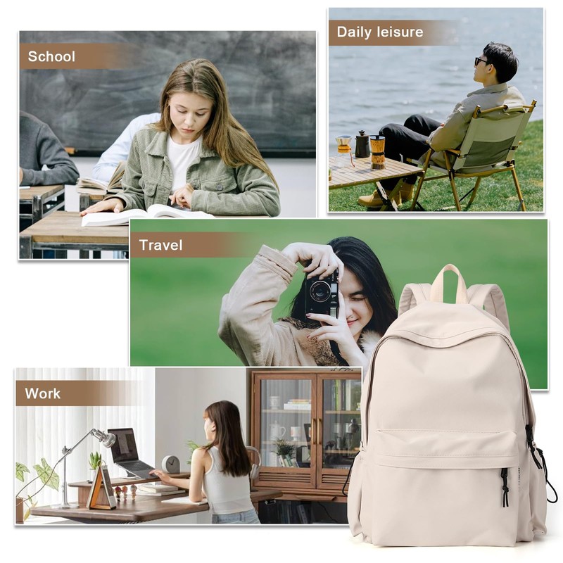 Lendolk Backpack Waterproof Laptop Backpack Work Backpack Lightweight Small Travel