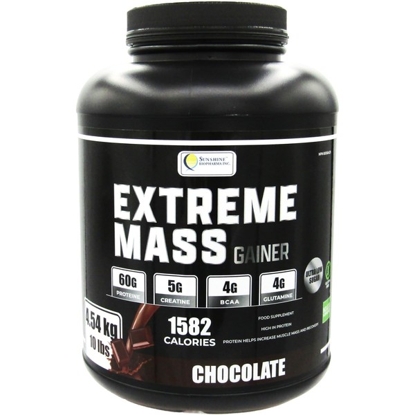 Sunshine Biopharma Extreme Mass Weight Gainer Muscle Builder, 10 lb