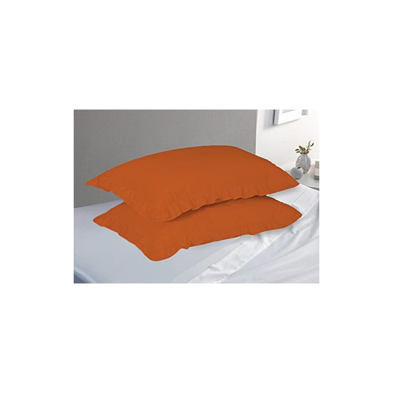 Luxury Frilled Pillow Cases Pair Decorative Ruffle Edge Pillowcase 2