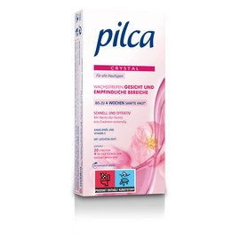Pilca Cold Wax Strips for the Face - Hair Removal Strips Also for Sensitive Areas - 1 Pack (1 x 20 Items)