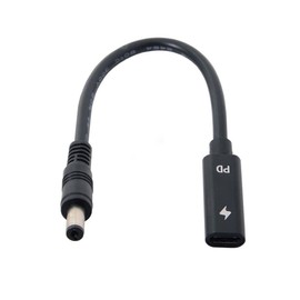 chenyang USB C to DC 20V 5.5x2.1mm PD 65W Charge Cable Type-C Female Input to DC Output for Laptop